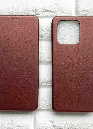 Чохол-книжка на xiaomi redmi 10с бордовий