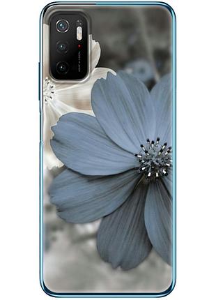 Чехол силиконовый с картинкой на xiaomi poco m3 pro (цветок гербера)