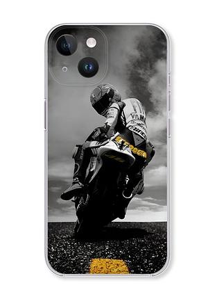 Чохол із захистом камери на iphone 14 :: мото (принт 69)