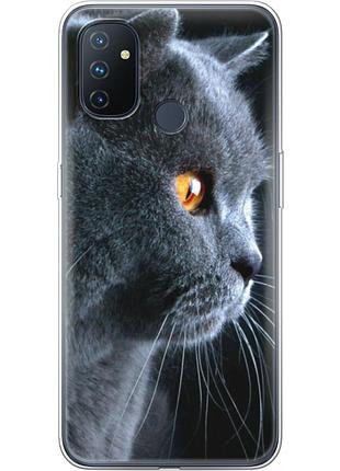 Чехол силиконовый с картинкой на oneplus nord n100 (британский кот)