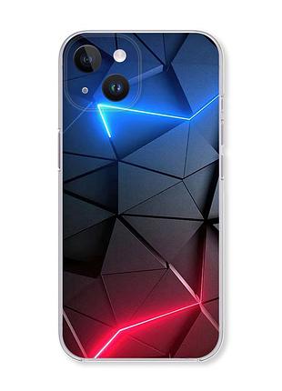 Чехол с защитой камеры на iphone 14 :: рельефный фон (принт 36)