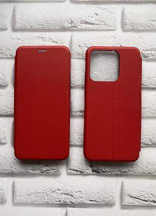 Чехол книжка на xiaomi redmi10a красный