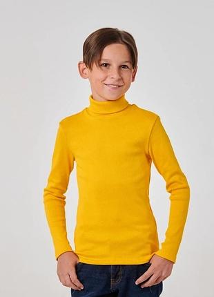 Гольф кашкорс для мальчика smil желтый 114930 146