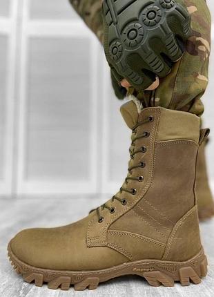 Тактические зимний ботинки нубук утеплитель мех all-terrain / военные зимние ботинки, берцы зима (арт. 12396) 44