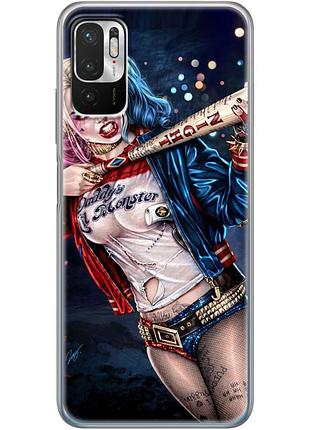 Чехол силиконовый с картинкой на xiaomi redmi note 10 5g (харли квинн, harley quinn)
