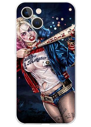 Чехол силиконовый с картинкой на iphone 13 (харли квинн, harley quinn)