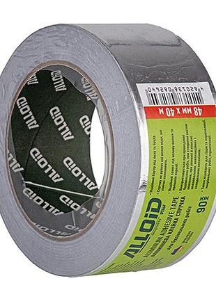 Alloid. скотч алюминиевый 48мм х 40м, 50мкм