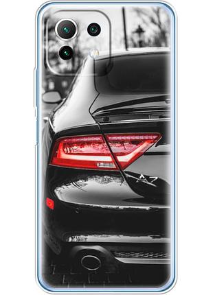 Чохол силіконовий з картинкою на xiaomi mi 11 lite 5g ne (машина, audi a7)