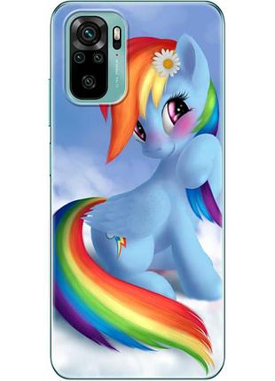 Чехол силиконовый с картинкой на xiaomi redmi note 10s (литл пони, my little pony)