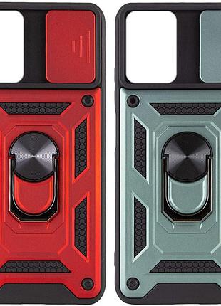 Ударостойкий чехол camshield serge ring для xiaomi redmi note 11 (global) / note 11s червоний