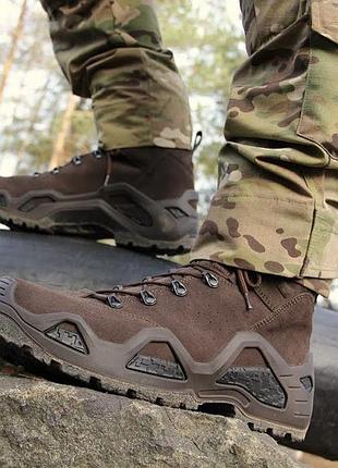 Тактические ботинки lowa z-6s gtx (dark brown)