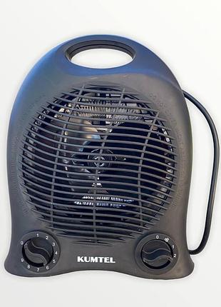 Тепловентилятор дуйчик кімнатний kumtel lx- 6441 black 2000 вт