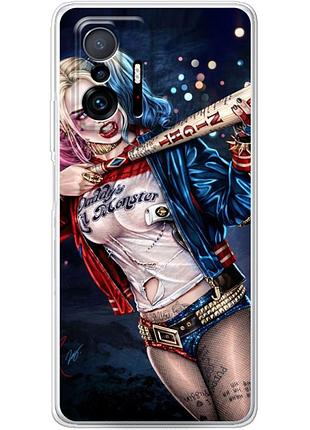 Чехол силиконовый с картинкой на xiaomi 11t pro (харли квинн, harley quinn)
