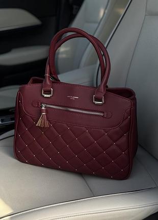Сумка david jones 6106-2 бордовий