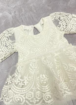 Бодік для дівчинки "жасмін", ivory 2