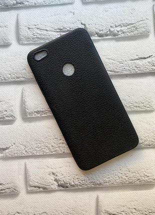 Силиконовый чехол с тиснением для xiaomi redmi note 5a черный