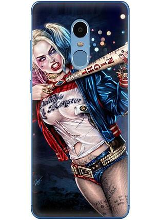 Чохол силіконовий з картинкою на xiaomi redmi note 4x (харли квинн, harley quinn)
