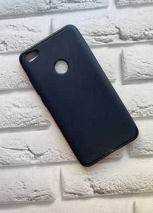 Силиконовый чехол для xiaomi redmi note 5a карбоновый. черный