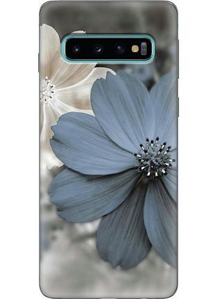 Чехол силиконовый с картинкой на samsung galaxy s10 (g973) (цветок гербера)