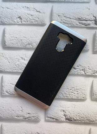Силиконовый чехол ipaky с серебряным бампером для xiaomi redmi 4 / 4 prime черный