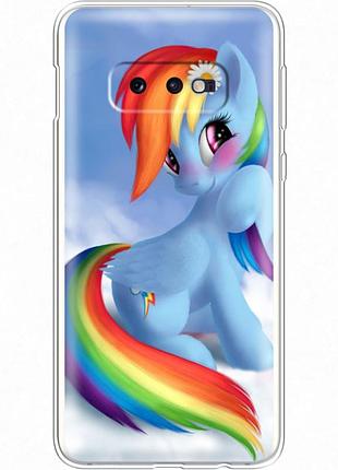 Чехол силиконовый с картинкой на samsung galaxy s10e (g970) (литл пони, my little pony)