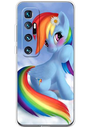 Чехол силиконовый с картинкой на xiaomi mi 10 ultra (литл пони, my little pony)