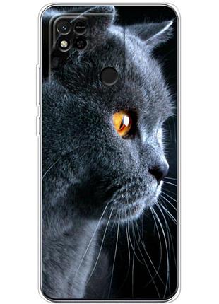Чохол силіконовий з картинкою на xiaomi redmi 10a (британський кіт)