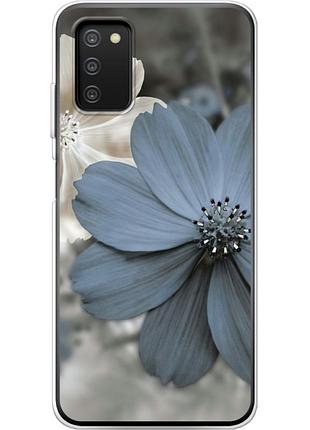 Чехол силиконовый с картинкой на samsung galaxy a03s (a037) (цветок гербера)