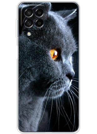 Чехол силиконовый с картинкой на samsung galaxy m53 5g (m536) (британский кот)