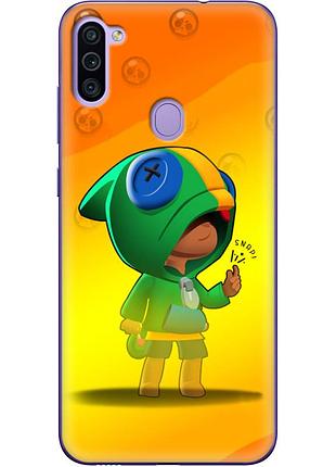 Чехол силиконовый с картинкой на samsung galaxy m11 (m115) (бравл старс, brawl stars)