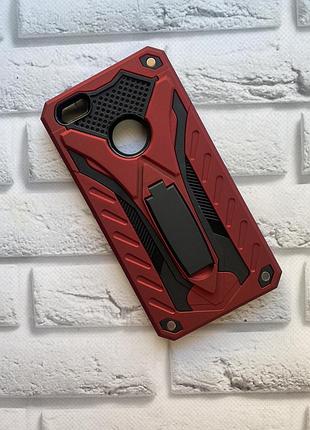 Силиконовый чехол с подставкой для xiaomi redmi note 5a бордовый