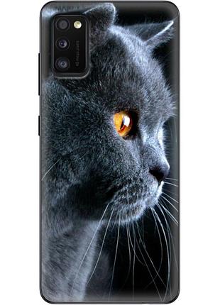 Чехол силиконовый с картинкой на samsung galaxy a41 (a415) (британский кот)