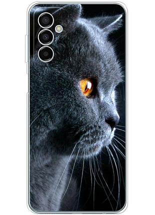 Чехол силиконовый с картинкой на samsung galaxy m23 5g (m236) (британский кот)