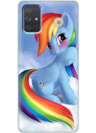 Чохол силіконовий з картинкою на samsung galaxy a71 (a715) (літл поні, my little pony)