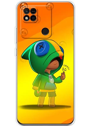 Чехол силиконовый с картинкой на xiaomi redmi 10a (бравл старс, brawl stars)