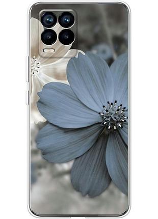 Чехол силиконовый с картинкой на realme 8 pro (цветок гербера)