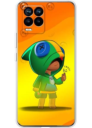 Чехол силиконовый с картинкой на realme 8 pro (бравл старс, brawl stars)