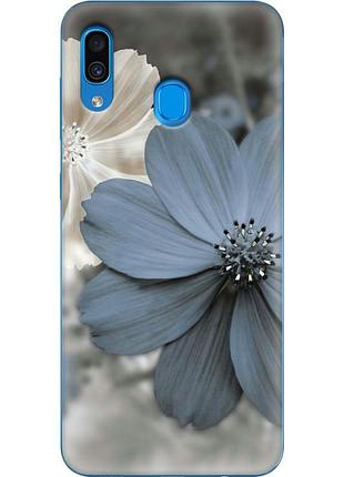 Чехол силиконовый с картинкой на samsung galaxy a20 (a205) (цветок гербера)