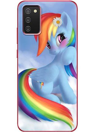 Чохол силіконовий з картинкою на samsung galaxy a02s (a025) (літл поні, my little pony)