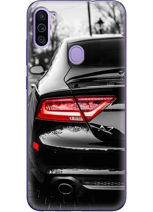 Чехол силиконовый с картинкой на samsung galaxy m11 (m115) (машина, audi a7)