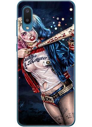 Чехол силиконовый с картинкой на samsung galaxy a02 (a022) (харли квинн, harley quinn)