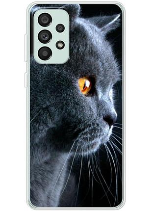 Чохол силіконовий з картинкою на samsung galaxy a73 5g (a736) (британський кіт)