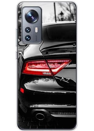 Чехол силиконовый с картинкой на xiaomi 12x (машина, audi a7)