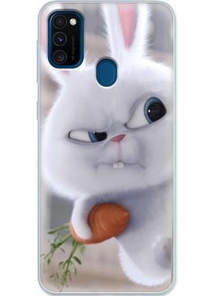 Чохол силіконовий з картинкою на samsung galaxy m30s (m307) (кролик сніжок)