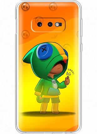 Чехол силиконовый с картинкой на samsung galaxy s10e (g970) (бравл старс, brawl stars)
