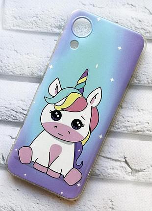 Чехол однорожек на samsung galaxy a03 core / a032 единорог (принт 103)