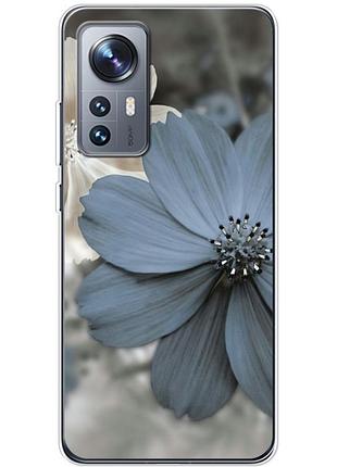 Чехол силиконовый с картинкой на xiaomi 12 (цветок гербера)