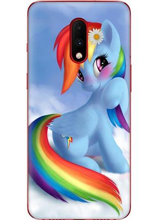 Чохол силіконовий з картинкою на oneplus 7 (літл поні, my little pony)