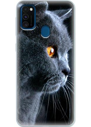 Чохол силіконовий з картинкою на samsung galaxy m30s (m307) (британський кіт)