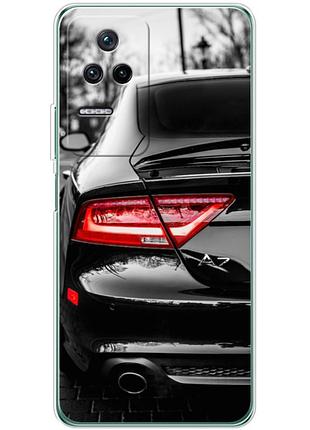 Чохол силіконовий з картинкою на xiaomi poco f4 (машина, audi a7)